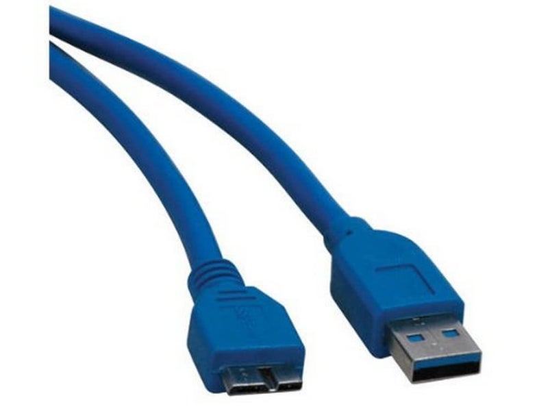 Tripp Lite U326-006 USB 3.0 Super Speed 5Gbps (A Male to Micro B Male) Device Cable (6 Feet, Blue) - Image 1